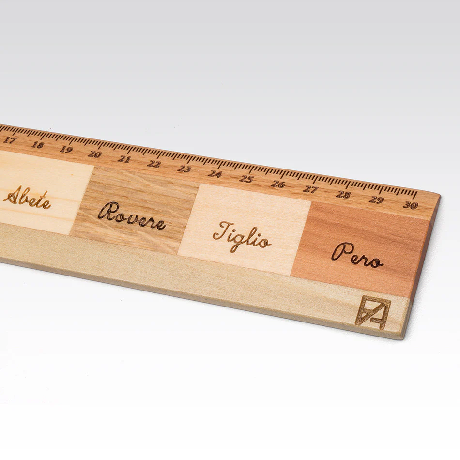 Fabriano Righello Mix Essenze 9 Wood Ruler - Image 2