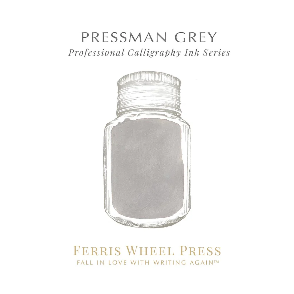 Ferris Wheel Press Calligraphy Ink 28ml Pressman Grey - Image 3