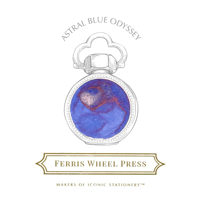 Ferris Wheel Press Everyday Fountain Pen Ink 10ml Astral Blue Odyssey - Image 2
