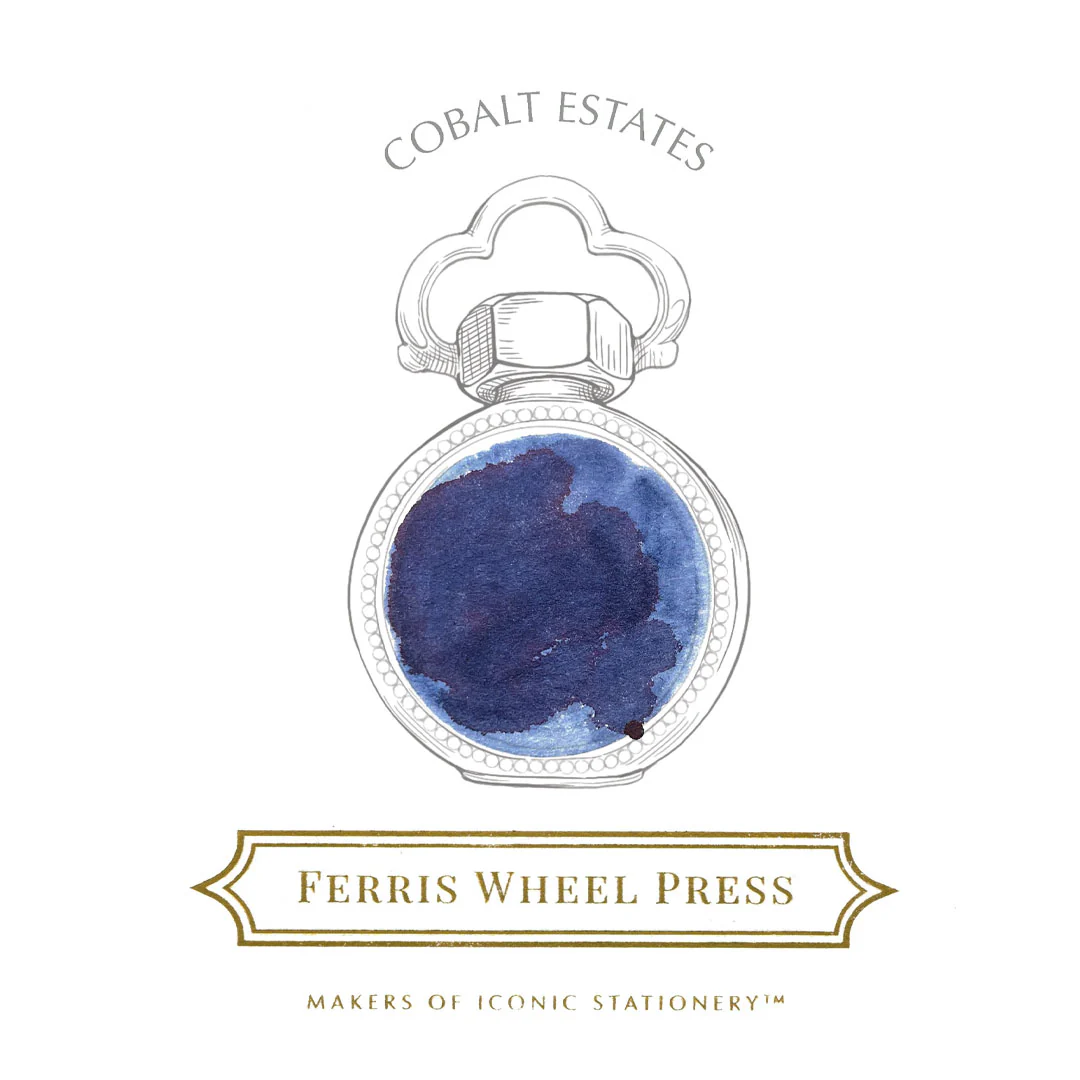 Ferris Wheel Press Fountain Pen Ink 38ml Cobalt Estates - Image 3