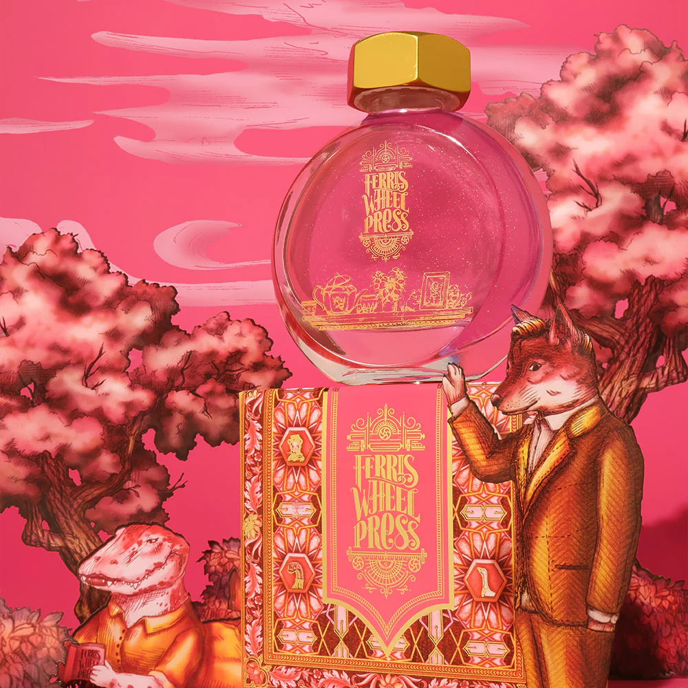 Ferris Wheel Press Fountain Pen Ink 38ml Rose at Dawn - Image 6