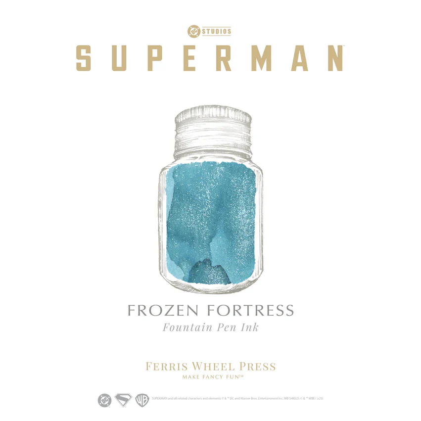 Ferris Wheel Press Superman Fountain Pen Ink 10ml Frozen Fortress - Image 2