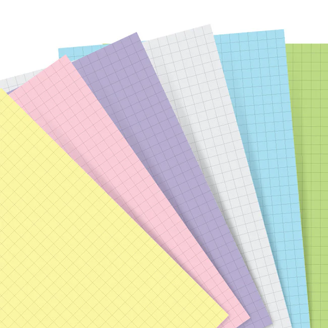 Filofax A5 Refill Paper Assorted Pastel - Image 4