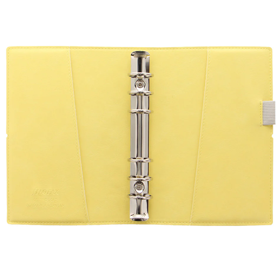 Filofax Domino Personal Organiser Soft Lemon - Image 3