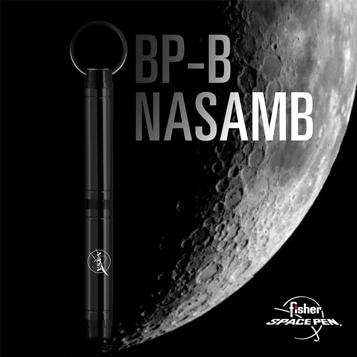 Fisher Space Pen Backpacker Ballpoint Pen Black with NASA Meatball Logo - Image 2