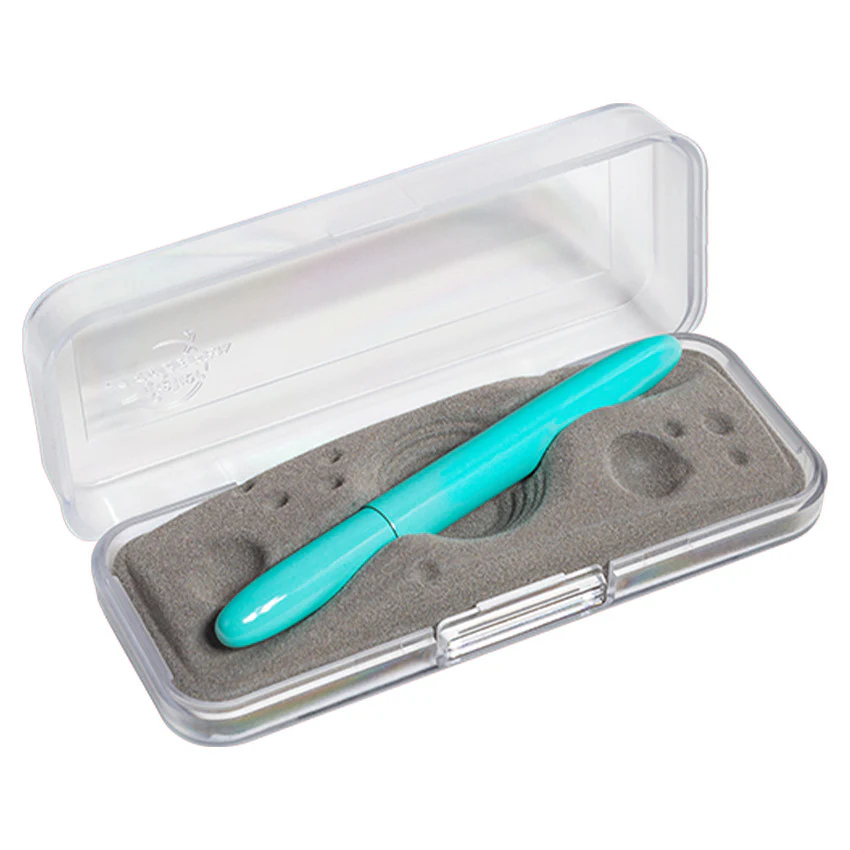 Fisher Space Pen Bullet Pressurised Ballpoint Pen Tahitian Blue with Gold Grip - Image 2