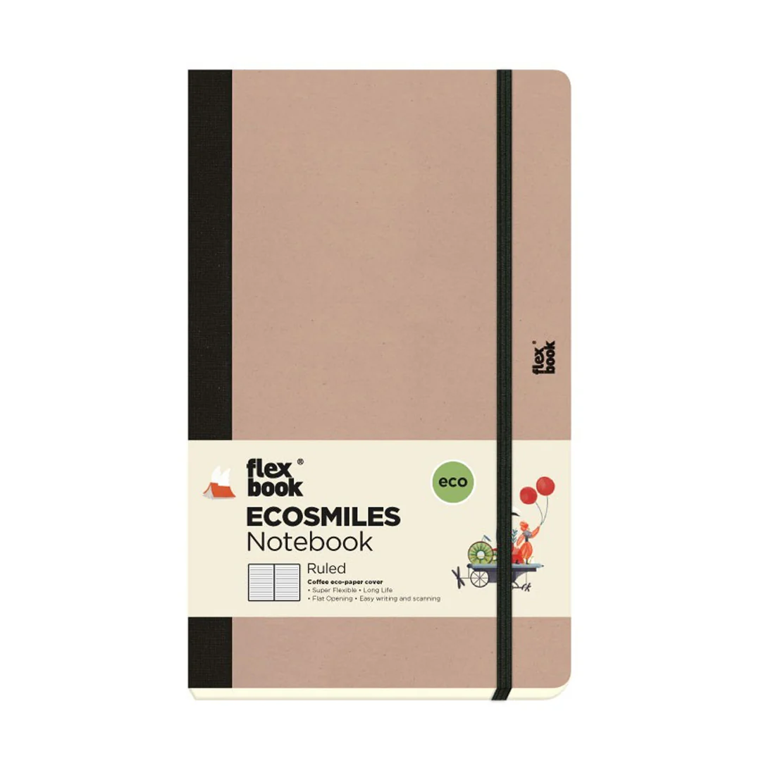 Flexbook Ecosmiles Ruled Notebook Medium Almond