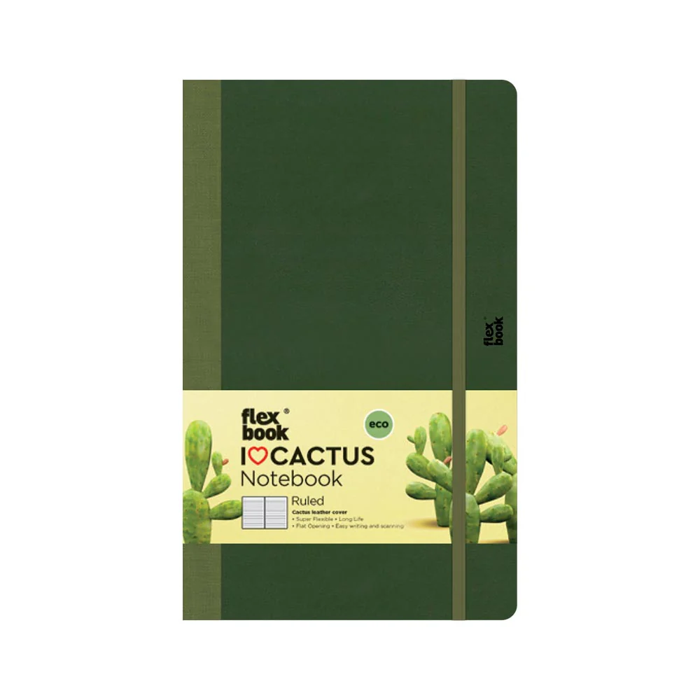 Flexbook I love Cactus Ruled Notebook Medium Cactus Leaves