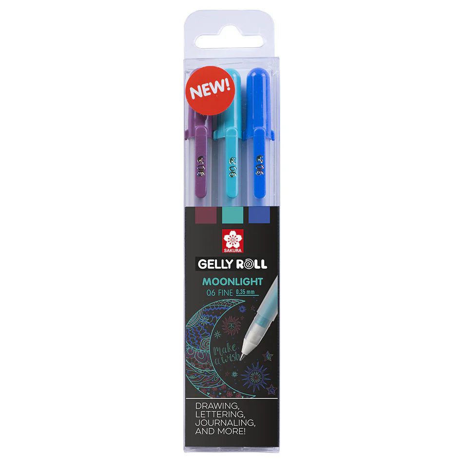 Gelly Roll Moonlight 06 Set of 3 Galaxy