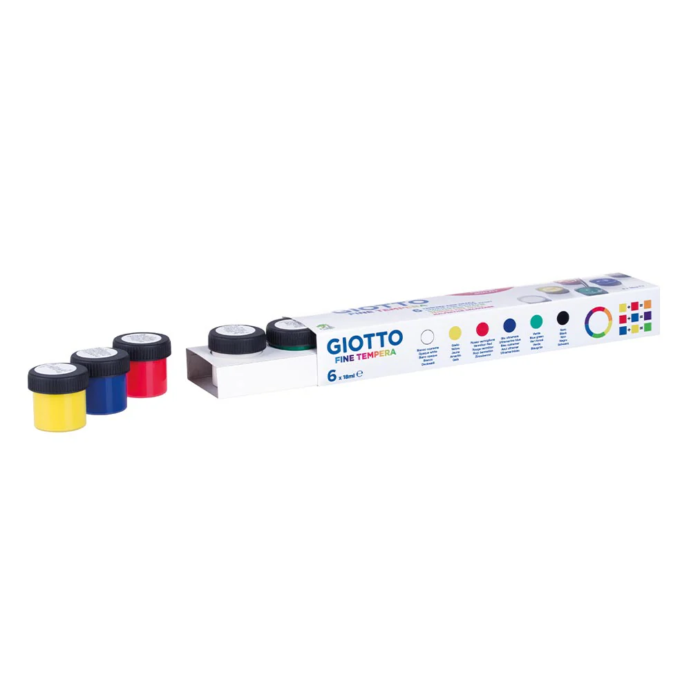 Giotto Poster Paint Set of 6 - Image 2