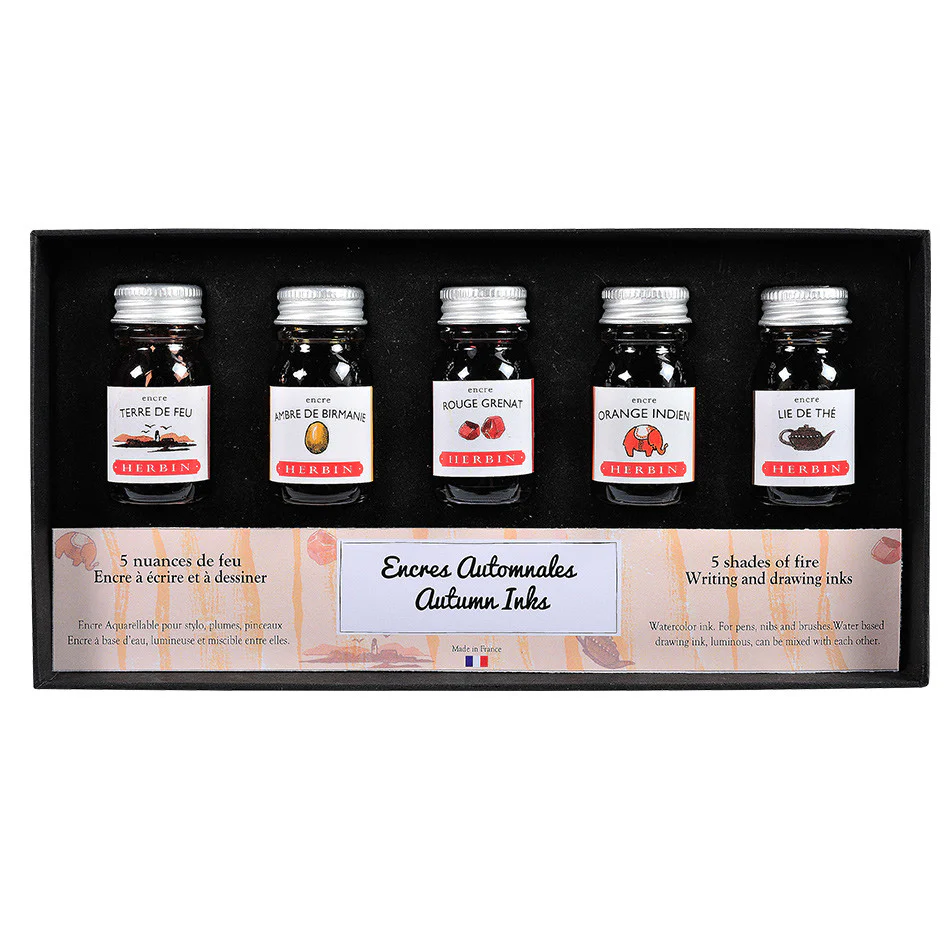 Herbin Seasons 5 Piece Assorted Ink Set Autumn