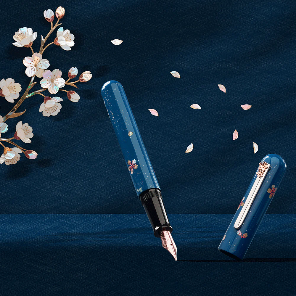 IKKAKU by Nahvalur Cherry Blossom Fountain Pen 14K Nib - Image 2