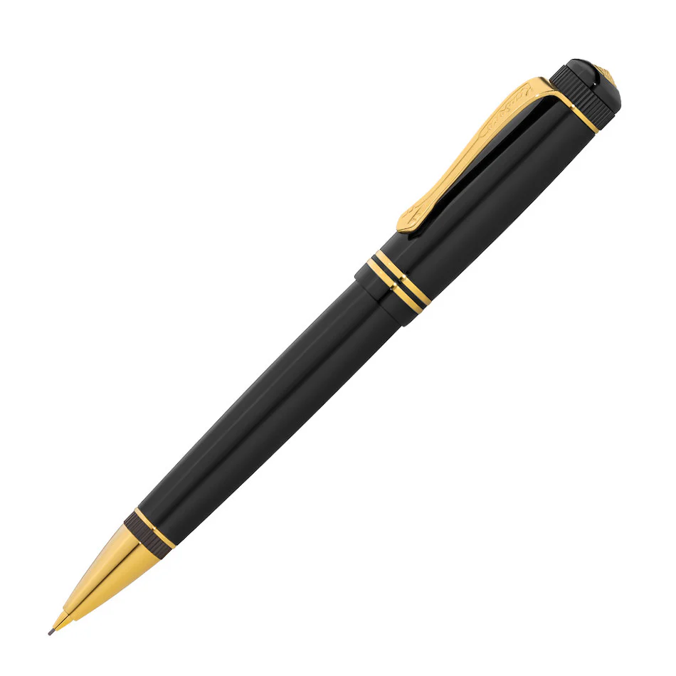 Kaweco Dia 2 Mechanical Pencil 0.7 Black with Gold Trim
