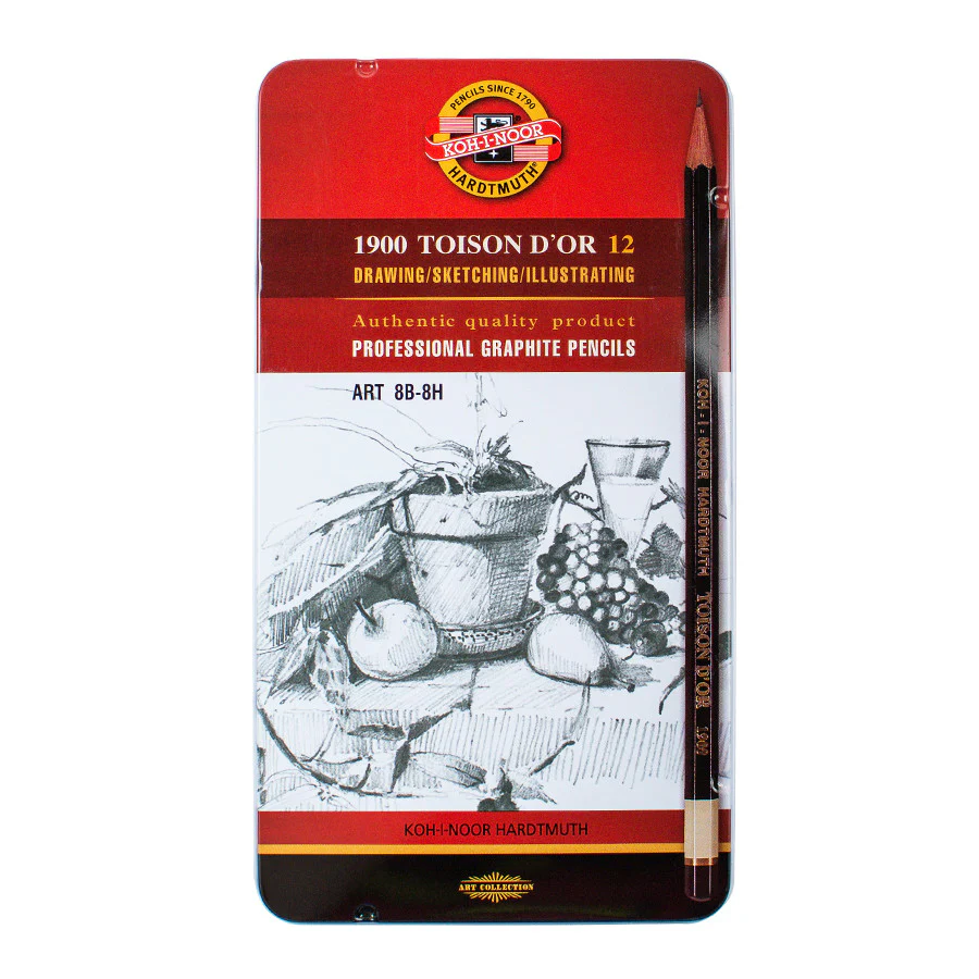 Koh-I-Noor Hardtmuth Toison D'Or Assorted Tin 12