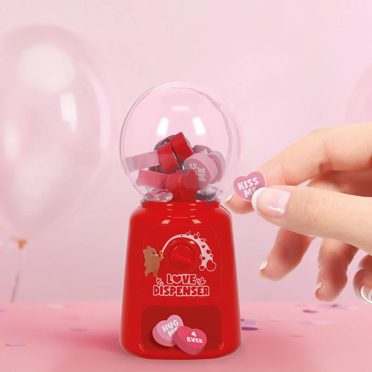 Legami Mini Eraser Dispenser Heart - Image 2