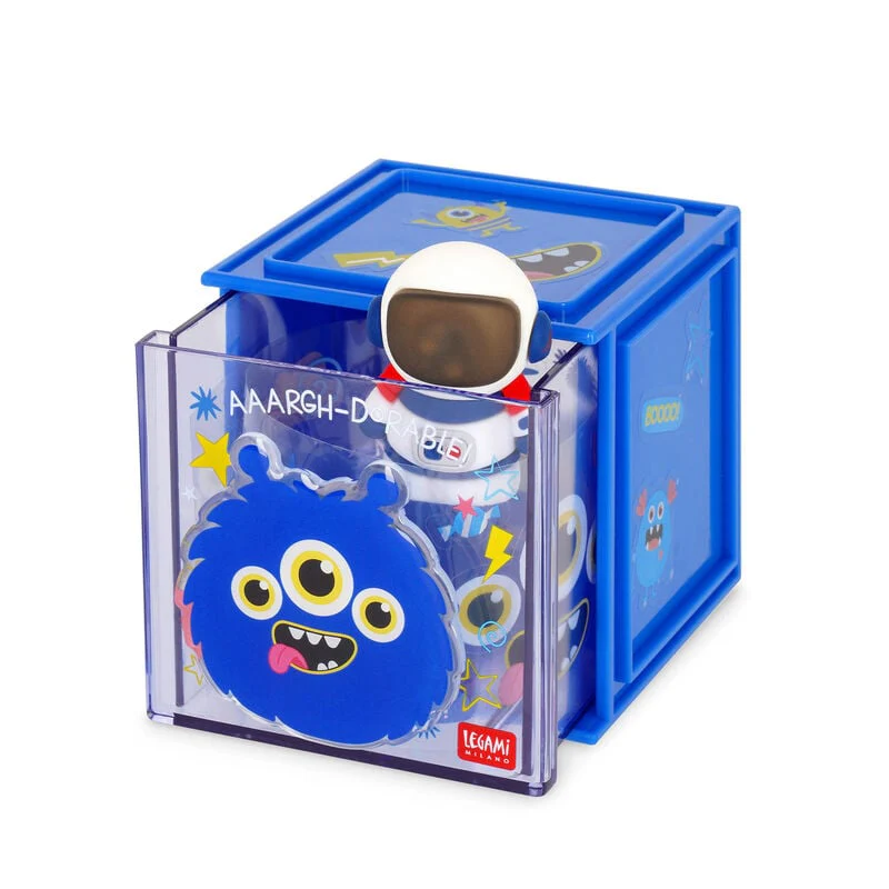 Legami Cutie Cube Stackable Organiser Monster - Image 3