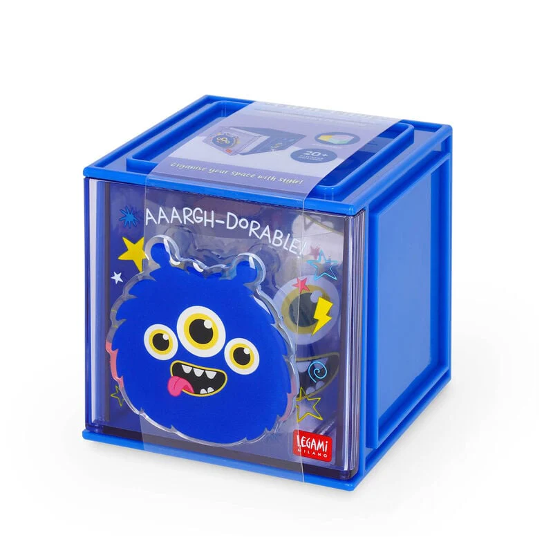 Legami Cutie Cube Stackable Organiser Monster - Image 5