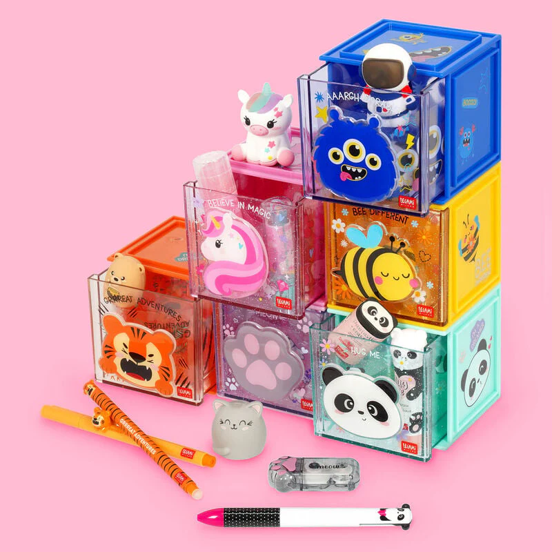 Legami Cutie Cube Stackable Organiser Monster - Image 6