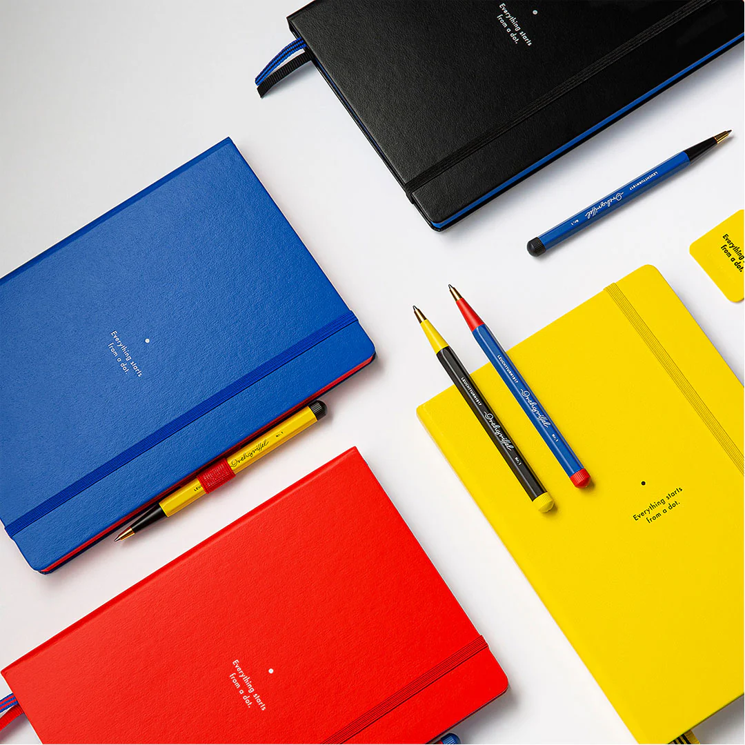 LEUCHTTURM1917 Bauhaus Edition Hardcover Notebook Medium Lemon Dotted - Image 2