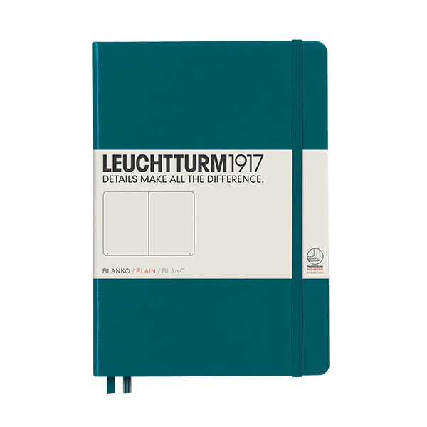 LEUCHTTURM1917 Hardcover Notebook Medium Pacific Green