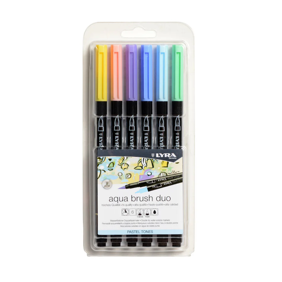 LYRA Aqua Brush Duo Pen Set of 6 - Image 2