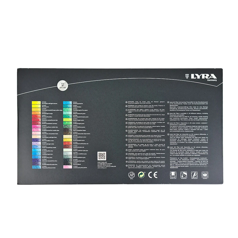 LYRA Art Felt Tip Pen Tin of 40 - Image 3