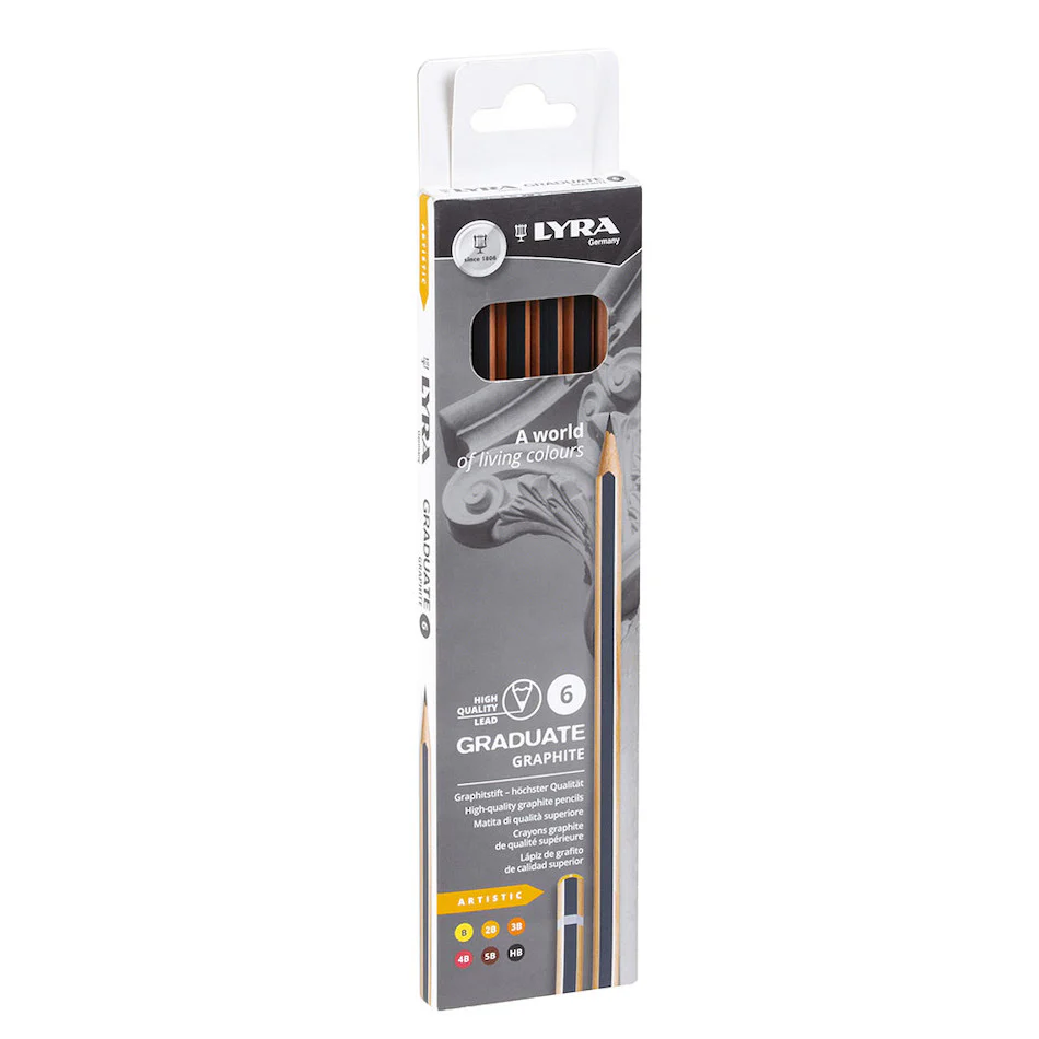LYRA Graduate Graphite Artistic Drawing Set of 6 - Image 3