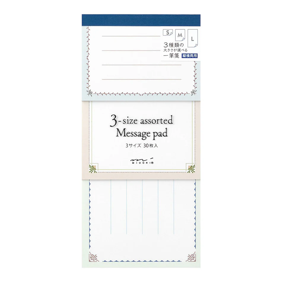 Midori 3 Size Assorted Message Pad - Image 3