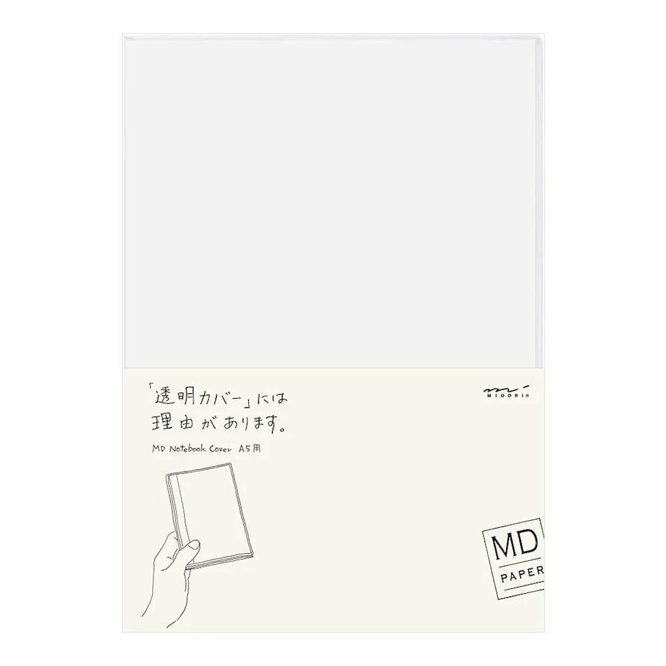 Midori MD Clear Cover for MD Notebook A5