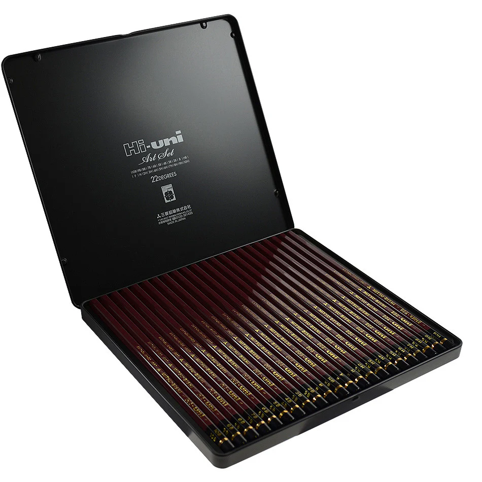 Mitsubishi Hi-Uni Pencil Art Set of 22 Grades - Image 2