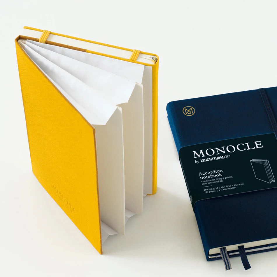 Monocle by Leuchtturm1917 Wallet/Accordion Notebook B6+ Navy - Image 2