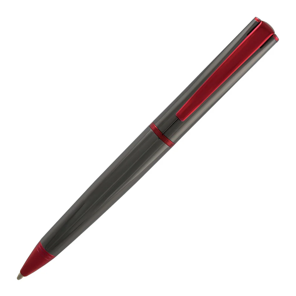Monteverde Impressa Ballpoint Pen Gunmetal with Red Trim