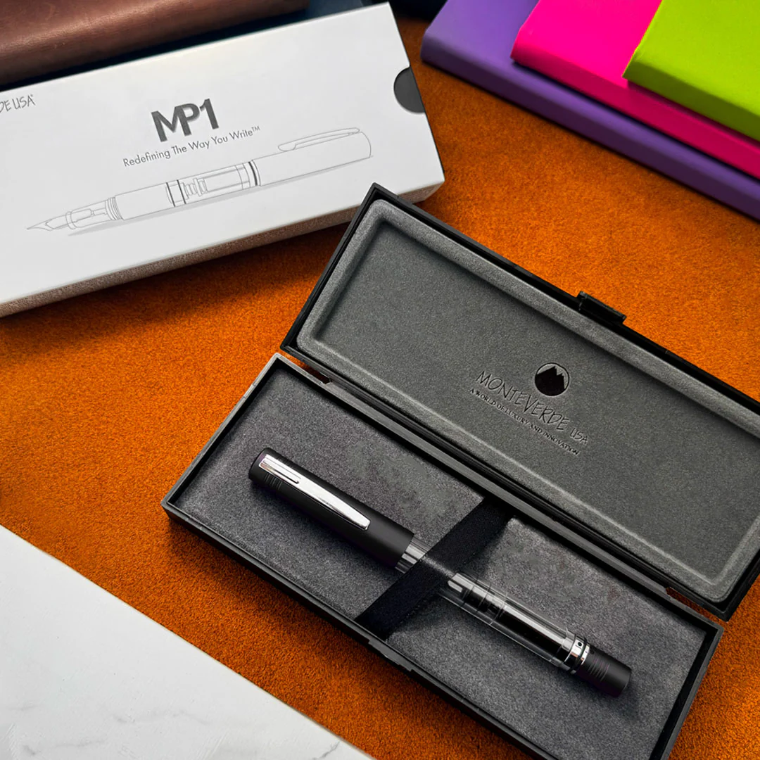 Monteverde MP1 Piston Filling Fountain Pen Black Noir - Image 4