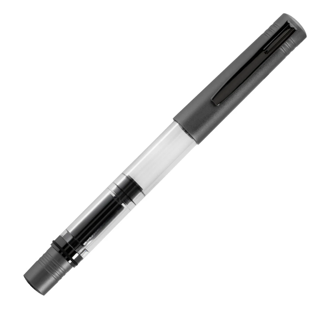 Monteverde MP1 Piston Filling Fountain Pen Coal Grey - Image 3