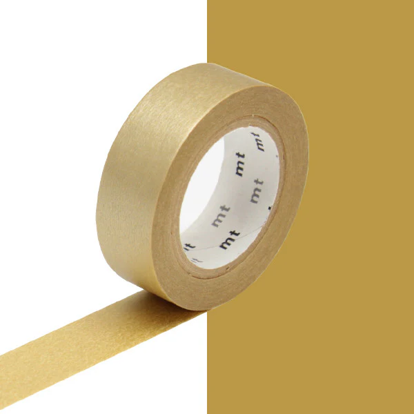 mt Washi Masking Tape - 15mm x 7m - Gold