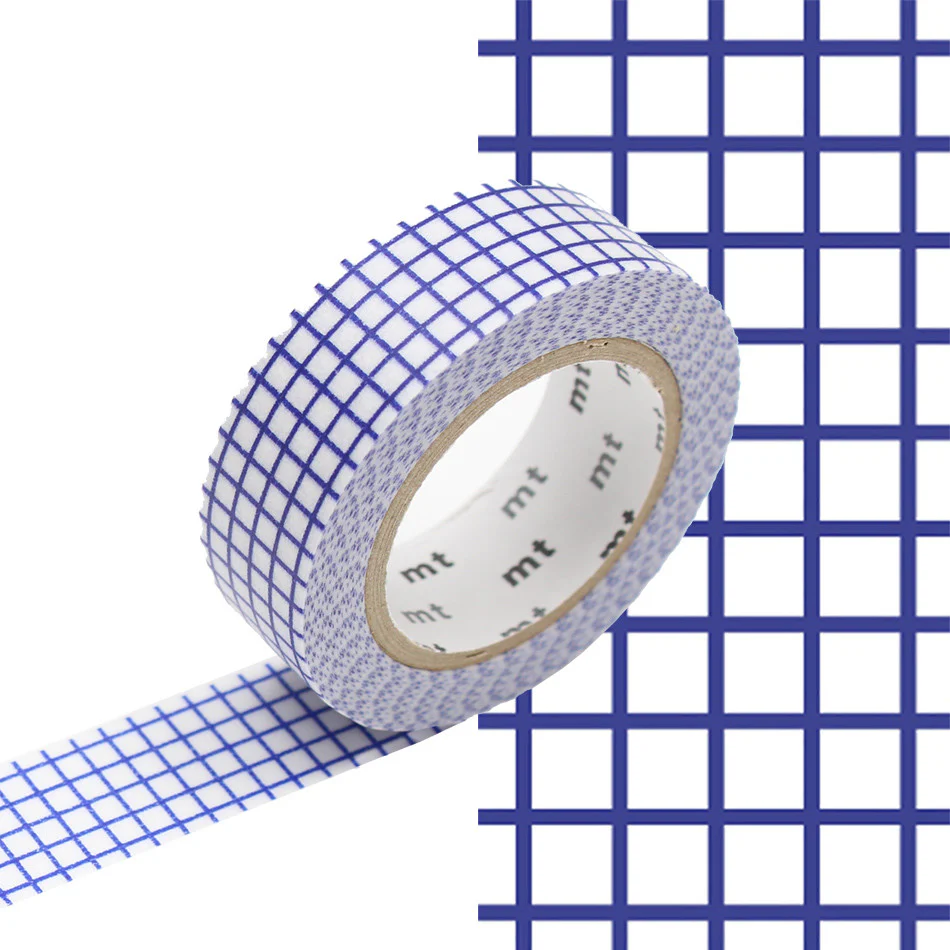 mt Washi Masking Tape - 15mm x 7m - Hougan Blueberry