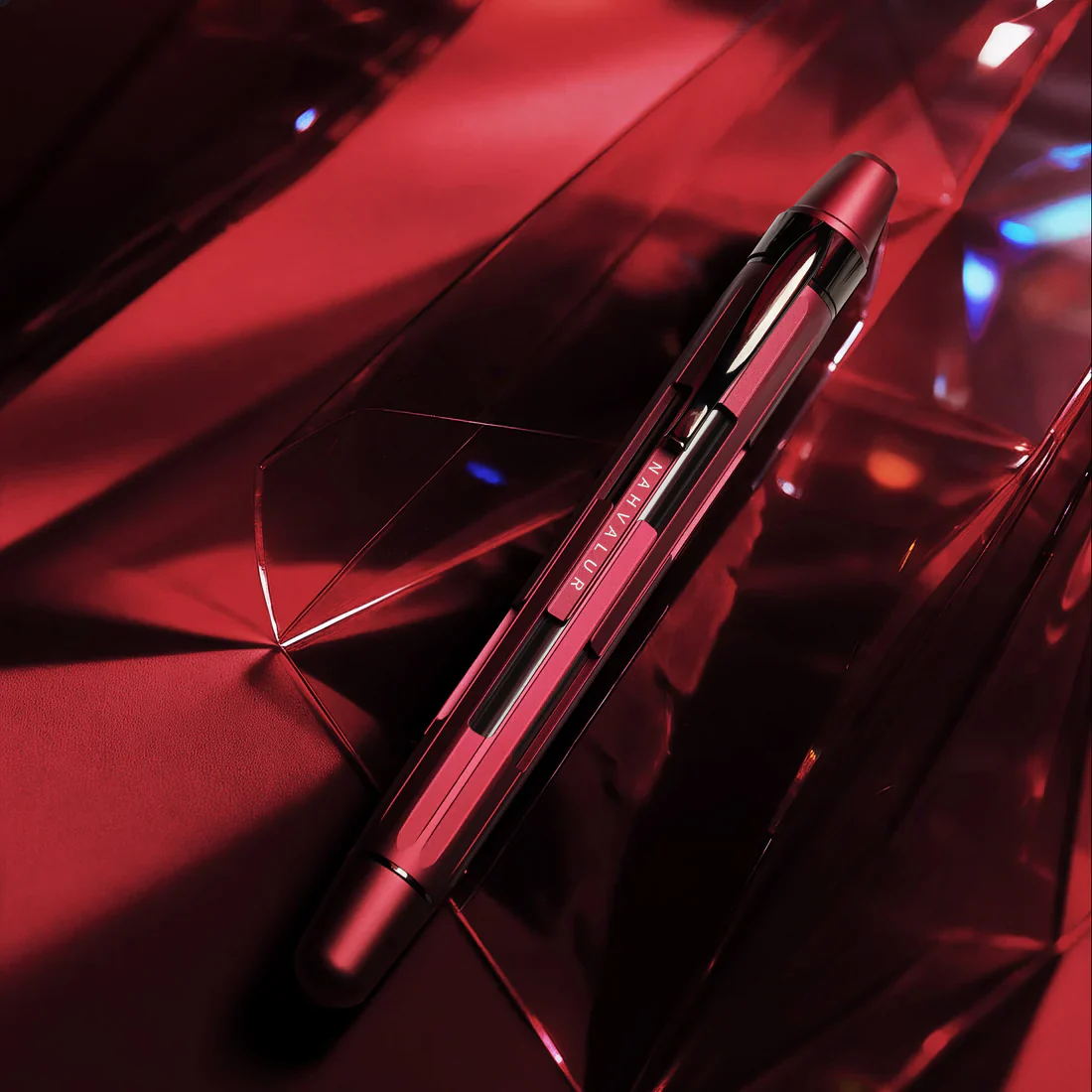 Nahvalur Eclipse Retractable Fountain Pen Ruby - Image 2