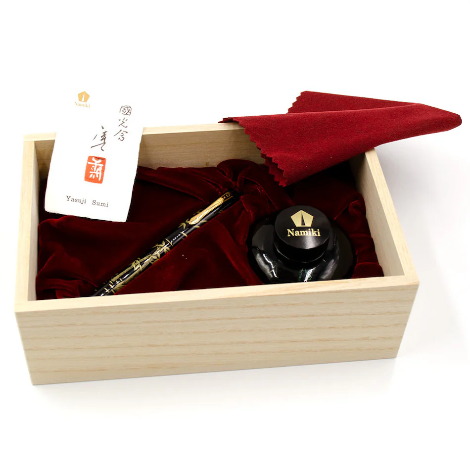 Namiki Raden Yukari Chinkin Bamboo and Sparrow Fountain Pen - Image 5