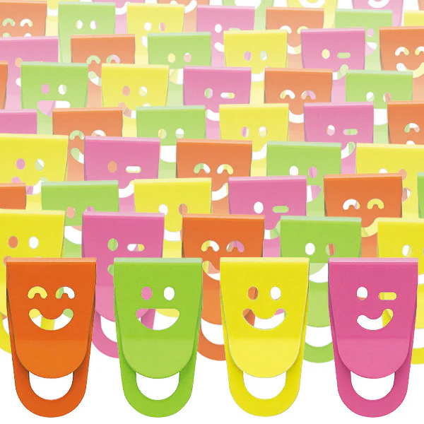 OHTO Smile Slide Clip Mini Assorted Pack of 100