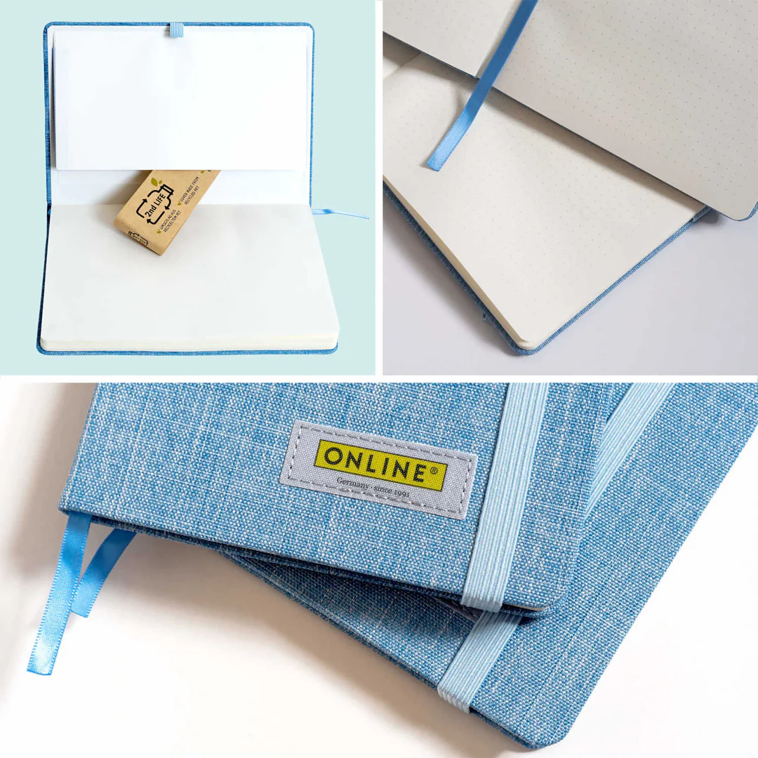 ONLINE 2nd Life Notebook A5 Blue Dotted - Image 3
