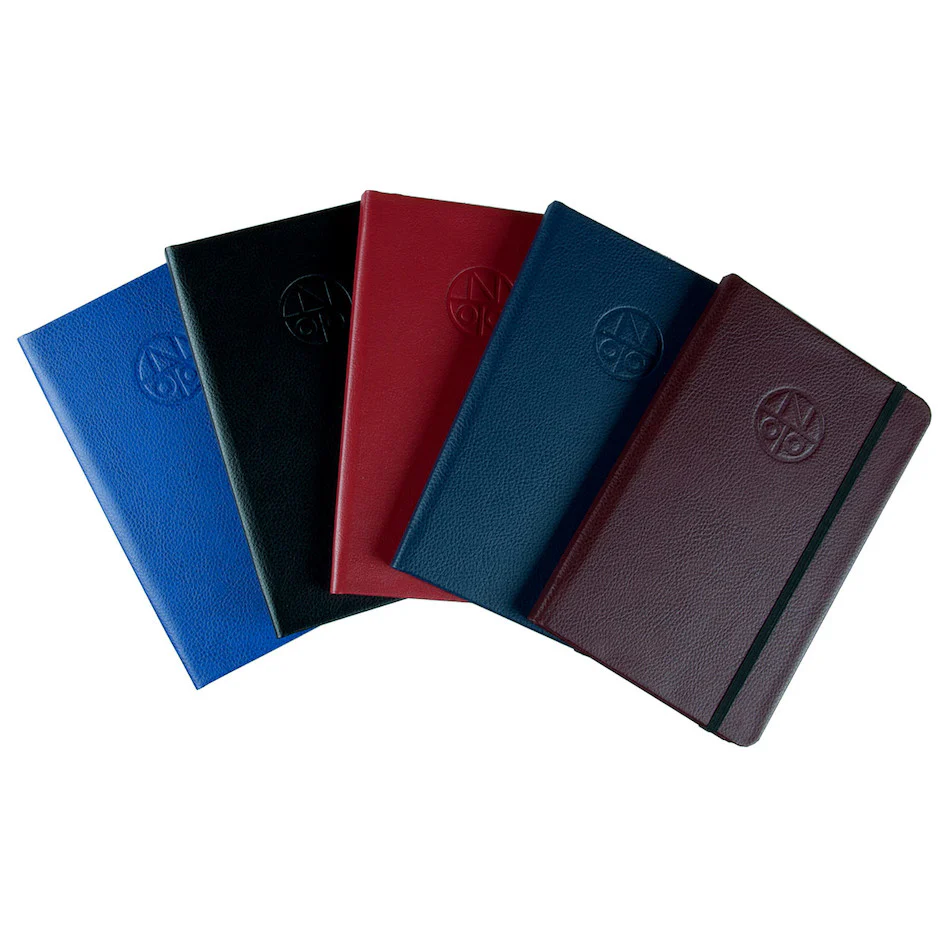 Onoto A5 Leather Notebook Burgundy - Image 2
