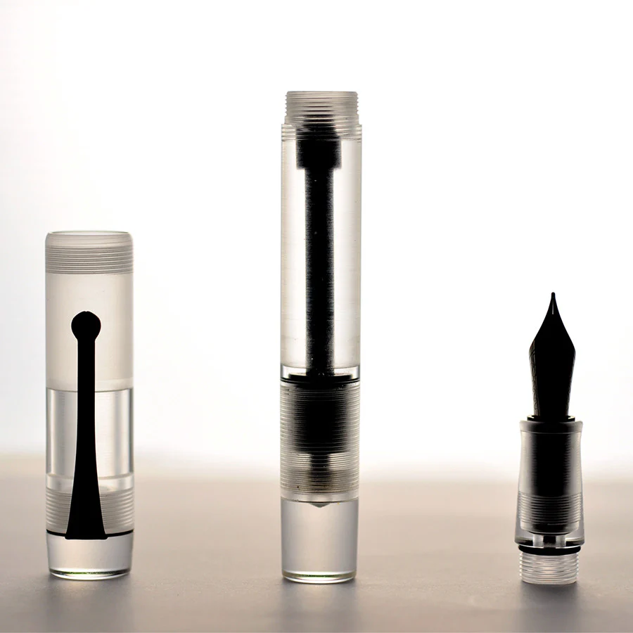 Opus 88 Demonstrator Eye Dropper Fountain Pen Clear - Image 3