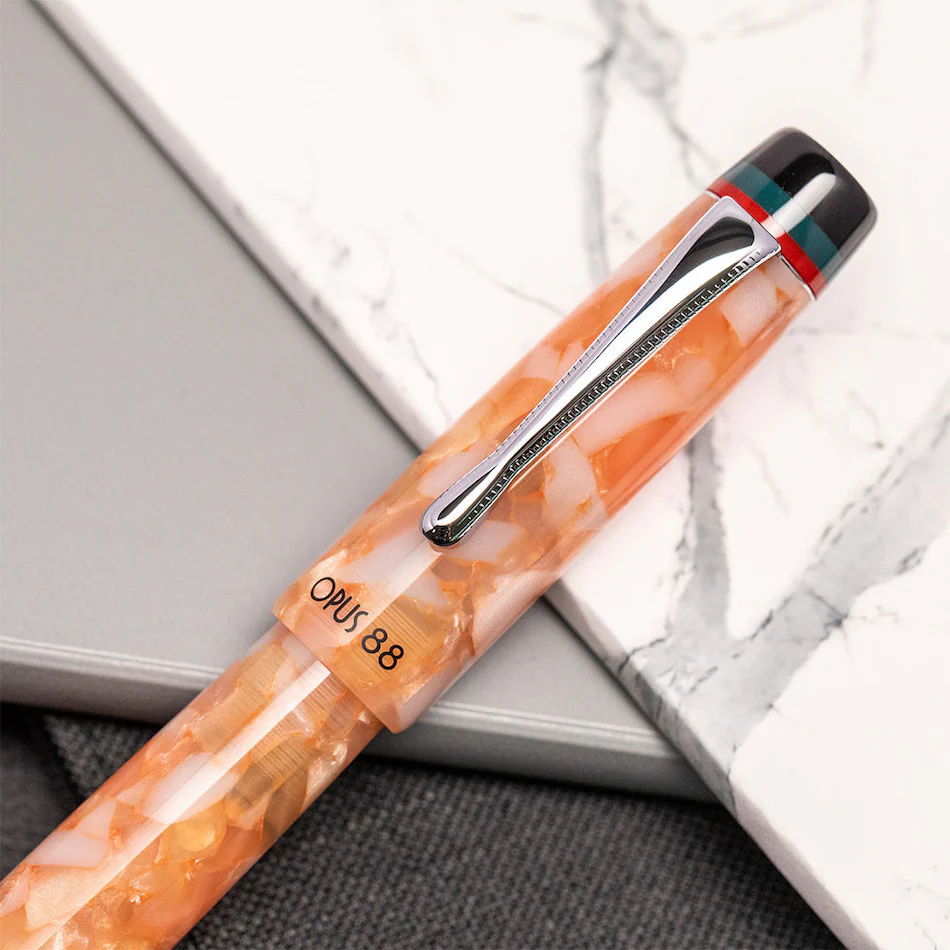 Opus 88 Minty Fountain Pen Orange - Image 7