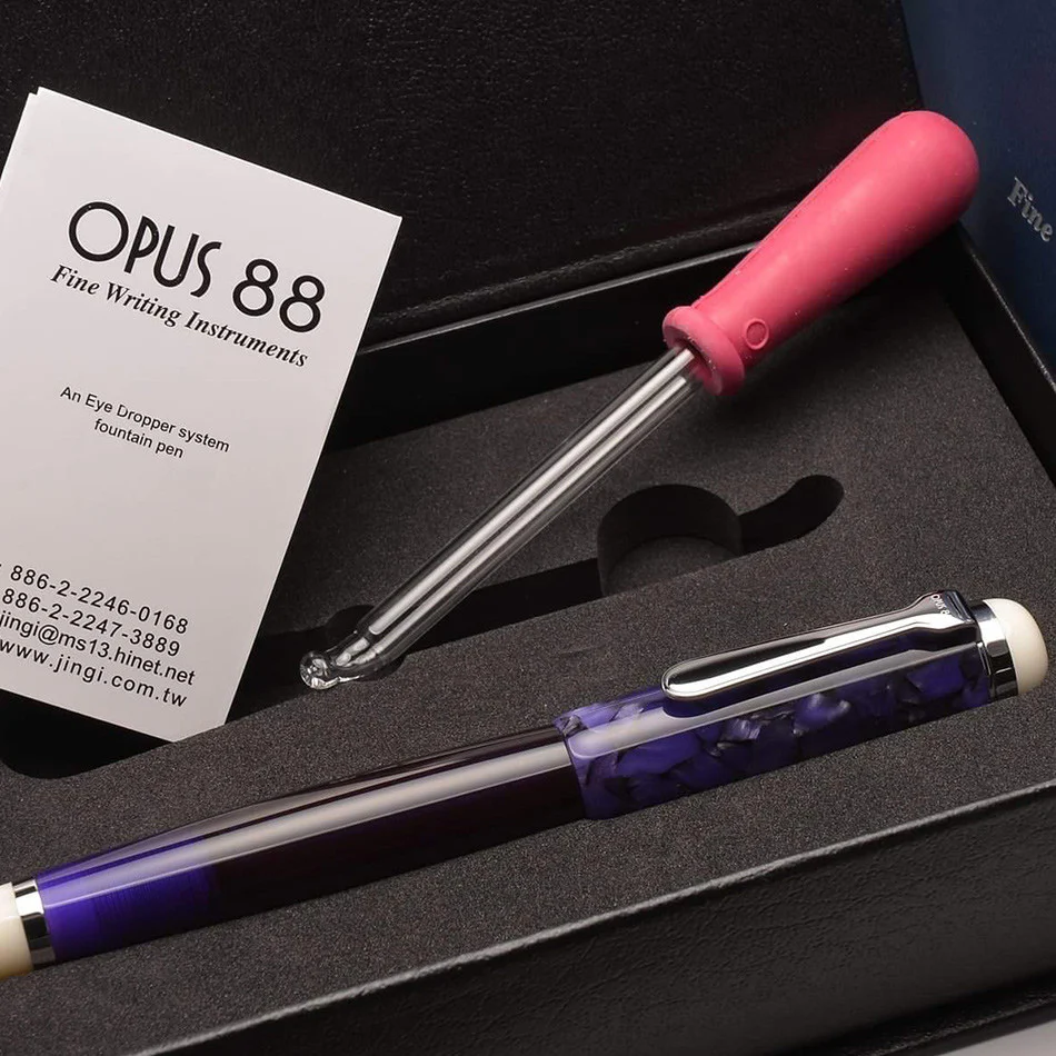 Opus 88 Omar Eye Dropper Fountain Pen Purple - Image 2