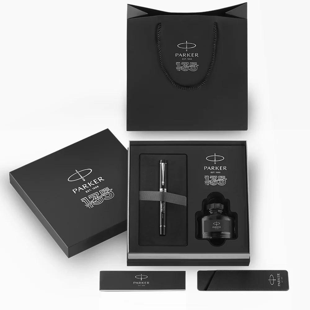 Parker Duofold 135th Anniversary Centennial Fountain Pen Black with Chrome Trim - Image 5