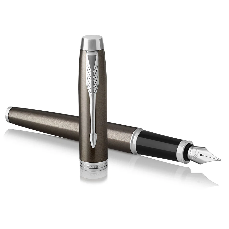 Parker IM Fountain Pen Dark Espresso with Chrome Trim - Image 3