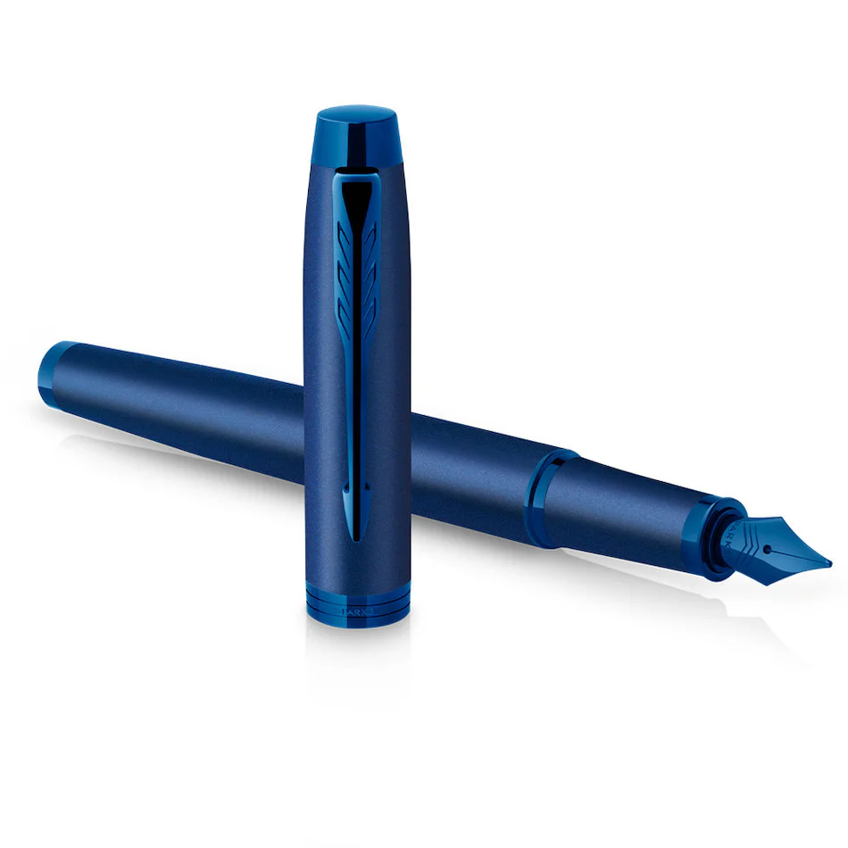 Parker IM Monochrome Blue Fountain Pen - Image 8