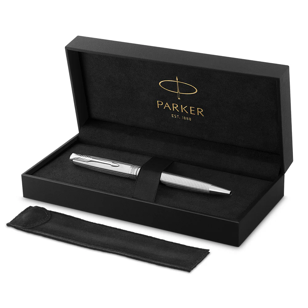 Parker Sonnet Ballpoint Pen Cisele Palladium - Image 5