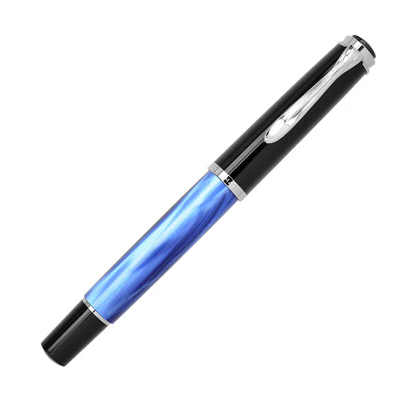Pelikan Classic M205 Blue Marbled Fountain Pen - Image 3