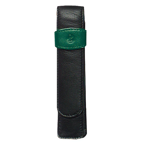 Pelikan Soft Leather Pen Pouch for One Pen Green and Black